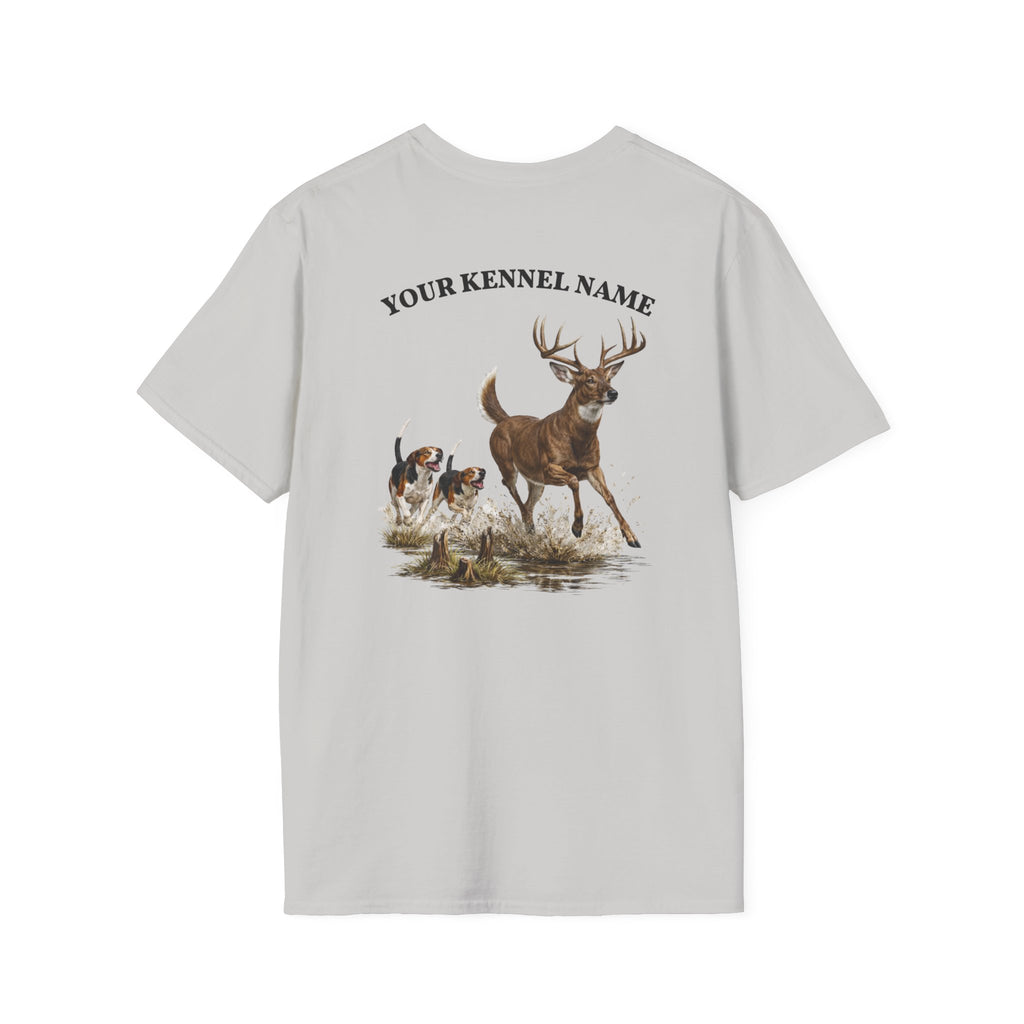 Hounds Chasing Buck in Swamp